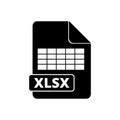 Download Button XLSX, XLSX icon or sign