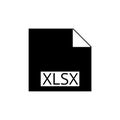 Download Button XLSX, XLSX icon or sign