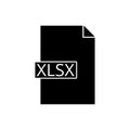 Download Button XLSX, XLSX icon or sign