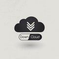 Download cloud concept Royalty Free Stock Photo