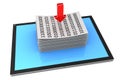Download data to tablet pc
