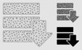 Download Database Vector Mesh Carcass Model and Triangle Mosaic Icon