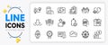 Download, Divorce lawyer and Manual line icons. For web app. Vector