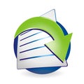 Download Document Icon Royalty Free Stock Photo