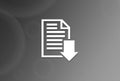 Download document icon Royalty Free Stock Photo