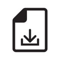Download Document Icon Royalty Free Stock Photo