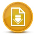 Download document luxurious glossy yellow round button abstract Royalty Free Stock Photo