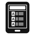 Download ebook icon simple vector. Digital library