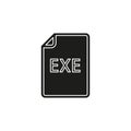 Download EXE document icon - vector file format symbol