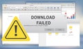 Download Failed Data Stop Loss Transfer Network Concept