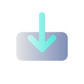Download file flat gradient color ui icon Royalty Free Stock Photo