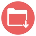 Download folder Isolated Vector icon which can easily modify or edit Royalty Free Stock Photo