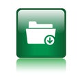 Download folder sign icon Royalty Free Stock Photo