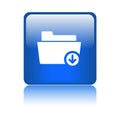 Download folder sign icon Royalty Free Stock Photo