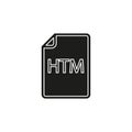 Download HTM document icon - vector file format symbol Royalty Free Stock Photo