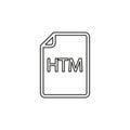 Download HTM document icon - vector file format Royalty Free Stock Photo