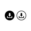 Download icon vector design symbol Royalty Free Stock Photo