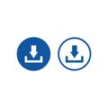 Download icon vector design symbol Royalty Free Stock Photo