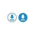 Download icon vector design symbol Royalty Free Stock Photo