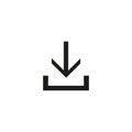 Download icon, design inspiration vector template for interface and any purpose Royalty Free Stock Photo