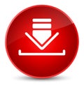 Download icon elegant red round button Royalty Free Stock Photo