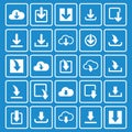Download icon set vector design symbol Royalty Free Stock Photo