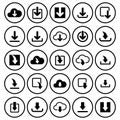 Download icon set vector design symbol