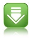 Download icon special soft green square button Royalty Free Stock Photo
