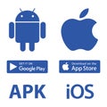 Download Icons Android Apple Royalty Free Stock Photo