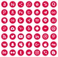 Icons social media Colors eps10 Vectors