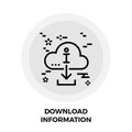 Download Information Line Icon
