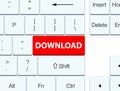 Download red keyboard button Royalty Free Stock Photo