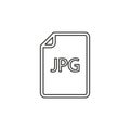 Download JPG document icon - vector file format Royalty Free Stock Photo