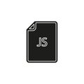 Download JS document icon - vector file format symbol Royalty Free Stock Photo