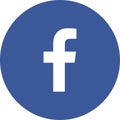 Icon logo facebook vector color