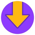 Download manager data icon. doodle icon drawing