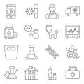 Pack of Medical Linear Icons