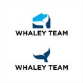 Download the modern whale tail logo design concept