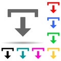download multi color style icon. Simple thin line, outline vector of web icons for ui and ux, website or mobile application Royalty Free Stock Photo
