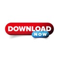 Download Now button vector Royalty Free Stock Photo