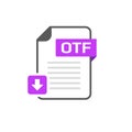 Download OTF file format, extension icon