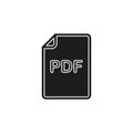 Download PDF document icon - vector file format symbol Royalty Free Stock Photo