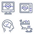 Pack of Pharmaceutical Flat Icons