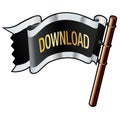 Download pirate flag Royalty Free Stock Photo