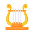 Download this premium icon of harp, greek musical instrument