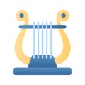 Download this premium icon of harp, greek musical instrument