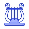 Download this premium icon of harp, greek musical instrument