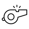 Download this premium icon of whistle, a referee whistle vector design