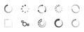 Download sign set. Load icons set. Load system. Data load. Loading bar. Royalty Free Stock Photo