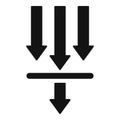 Download strain flow icon simple vector. Dark conduit